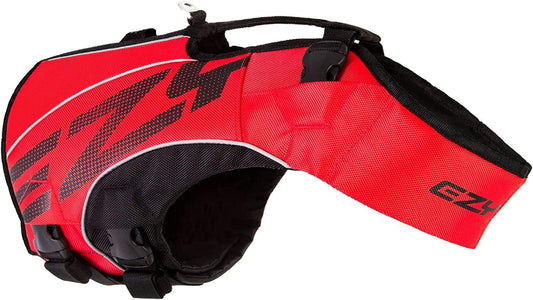 Gilet de Sauvetage pour Chiens - Rouge - Taille M 18-27kg