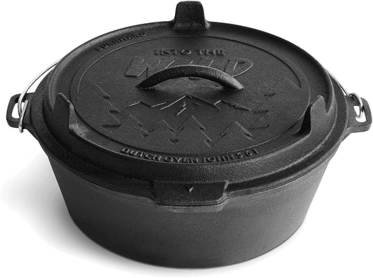 Cocotte en Fonte - 5,6 L - Couvercle Multifonctionnel