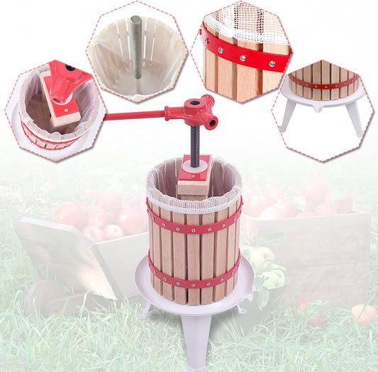 Presse à Fruits - 6L Capacité - Mécanique en Acier Robuste