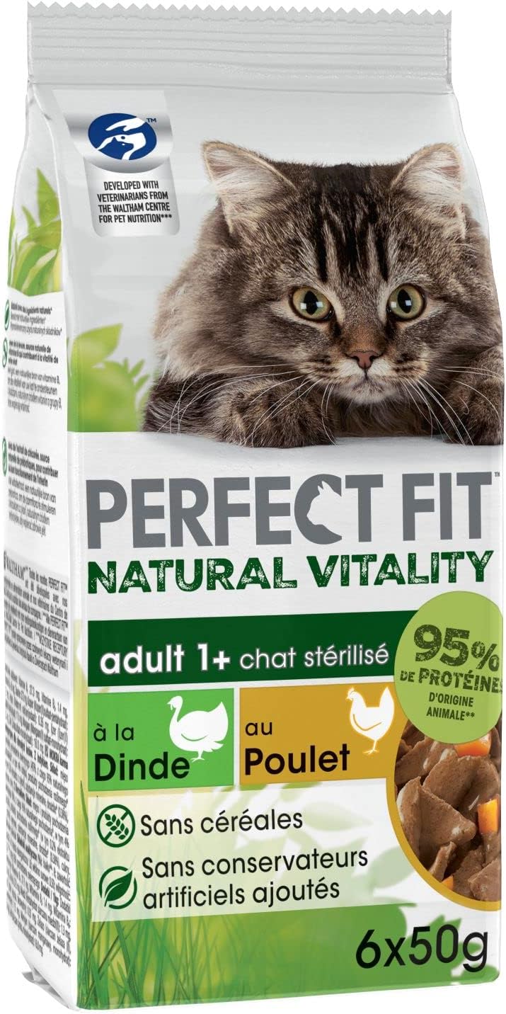 Nourriture Humide pour Chats Stérilisés - Protéines Animales 95% - Sans Céréales