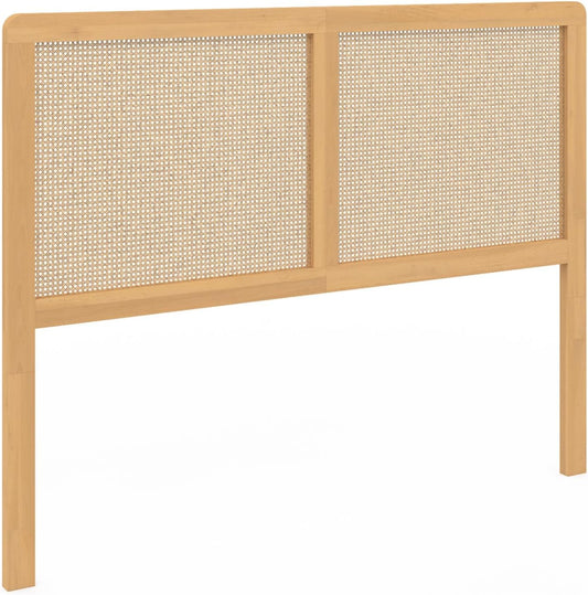 Tête de Lit - Cannage 140 cm - Bois Naturel