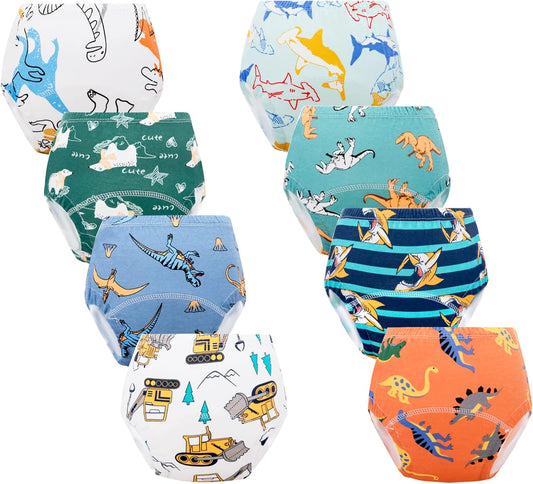Culotte Apprentissage Propreté - Bébé Garçon Fille - Lot de 8, 2-6 Ans