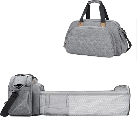 Sac à Langer Bébé - Imperméable & Durable - Lit Pliable Intégré