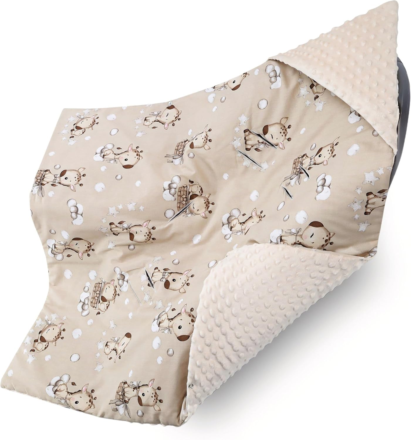 Couverture Nid d'Ange Bébé - Été et Toutes Saisons - Compatible Siège Auto