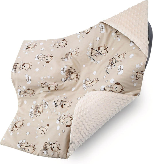 Couverture Nid d'Ange Bébé - Été et Toutes Saisons - Compatible Siège Auto