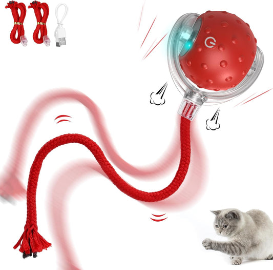 Jouet Interactif pour Chat - Boule Électrique Rechargeable - Mouvement Irrégulier