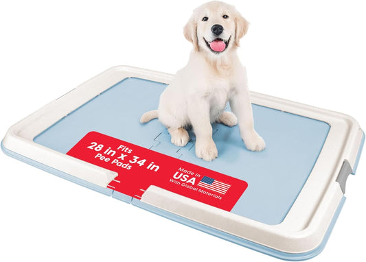Plateau de Propreté pour Chiens - Pieds Antidérapants - Nettoyage Facile