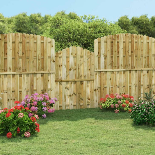 Portail de Jardin - Bois de Pin Imprégné - Design en Arche