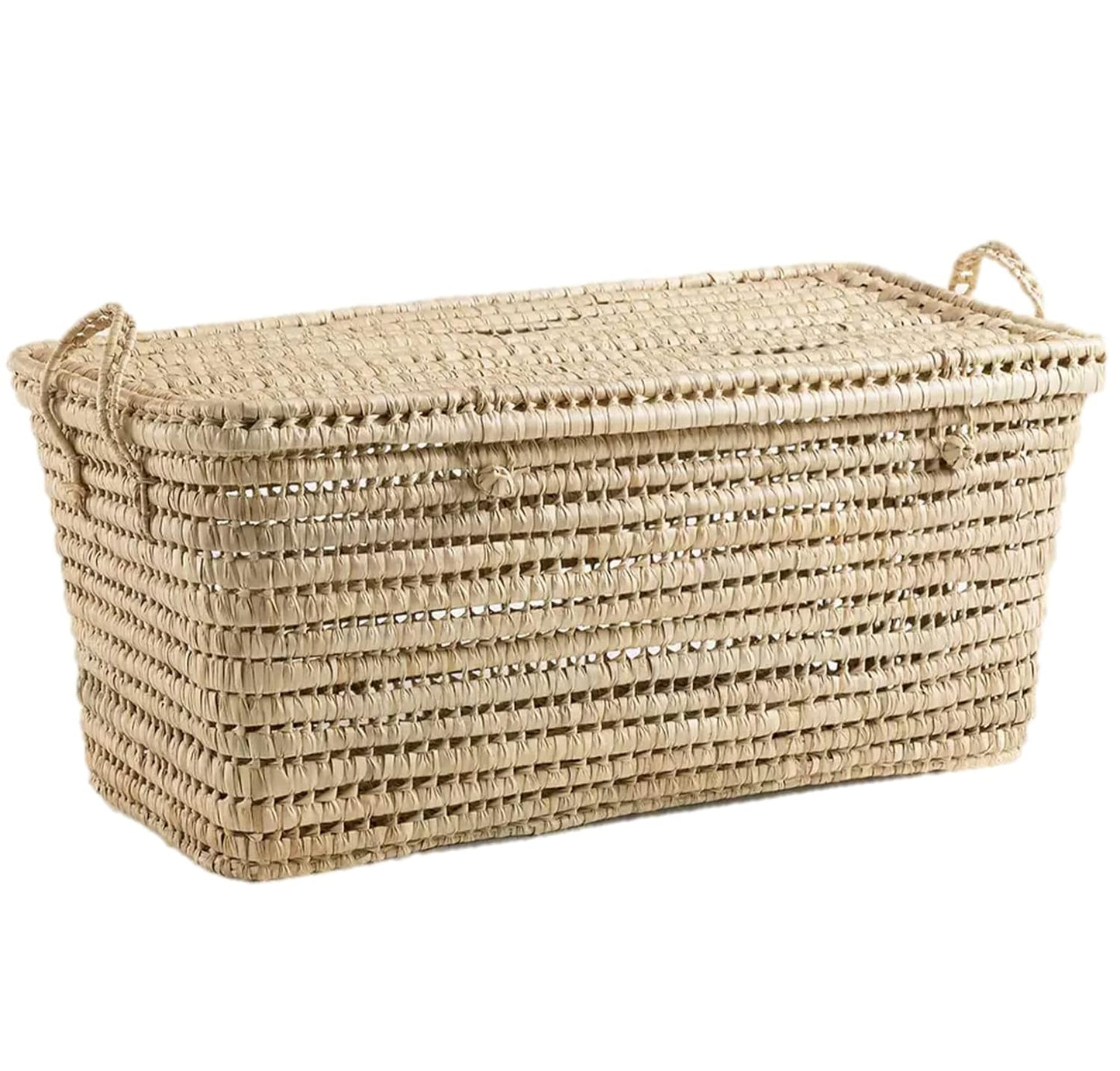 Coffre de Rangement en Palmier - Éco-Responsable - 120L Spacieux