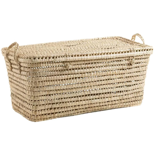 Coffre de Rangement en Palmier - Éco-Responsable - 120L Spacieux