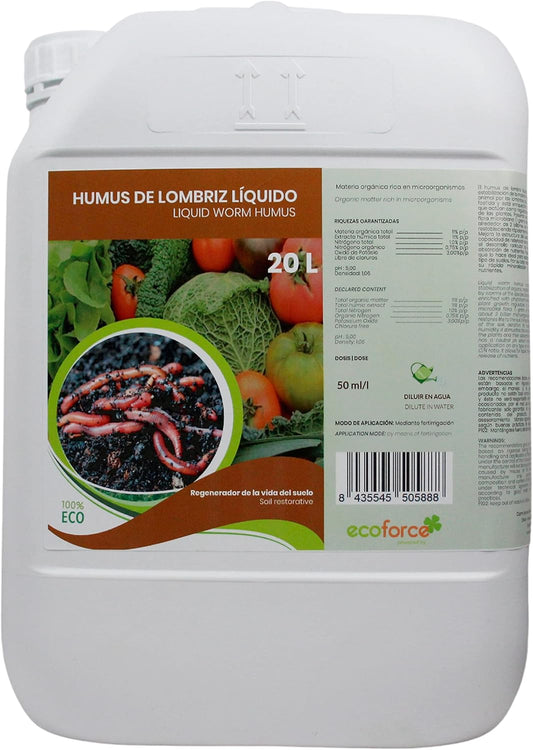 Humus de Vers Liquide Bio - Régénérateur de Sol - Stimulateur de Racines
