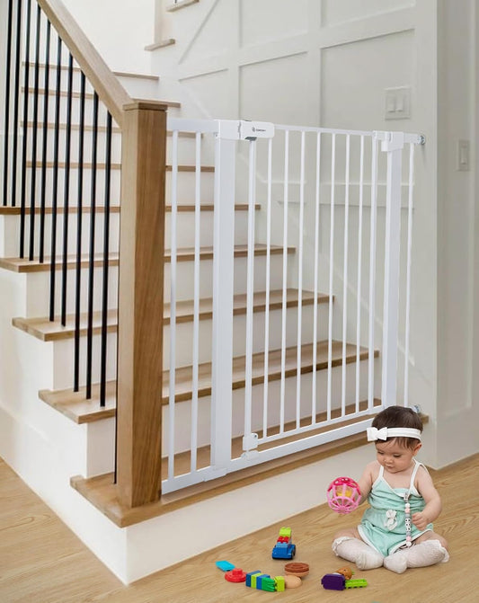 Barrière de Sécurité Enfant - Super Haute 91,5 cm - Extensible 75-103 cm