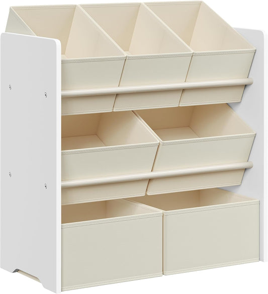 Étagère à Jouets pour Enfants - 7 Boîtes de Rangement - Sécurité et Stabilité