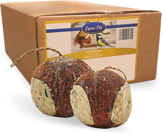 Noix de Coco Remplies - Nourriture Riche en Graisse - Pour Oiseaux Sauvages