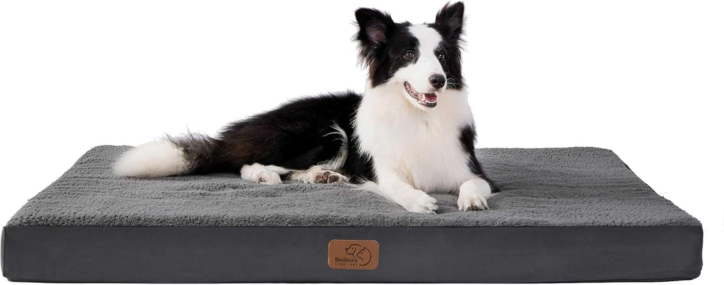 Coussin Orthopédique pour Chien - Mousse de Caisse d'Œufs - Revêtement Peluche