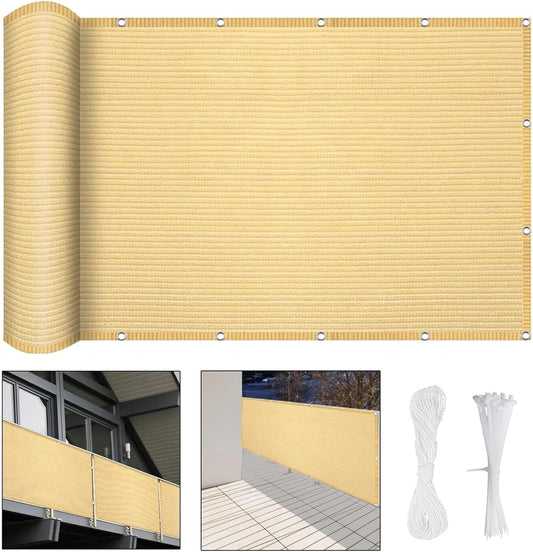 Brise Vue Balcon - Protection UV 95% - Matériau Polyéthylène