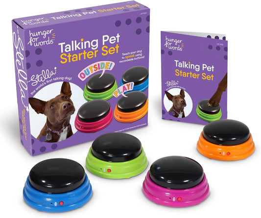 Kit de Démarrage Chien Parlant - Boutons Enregistrables - Guide Inclus