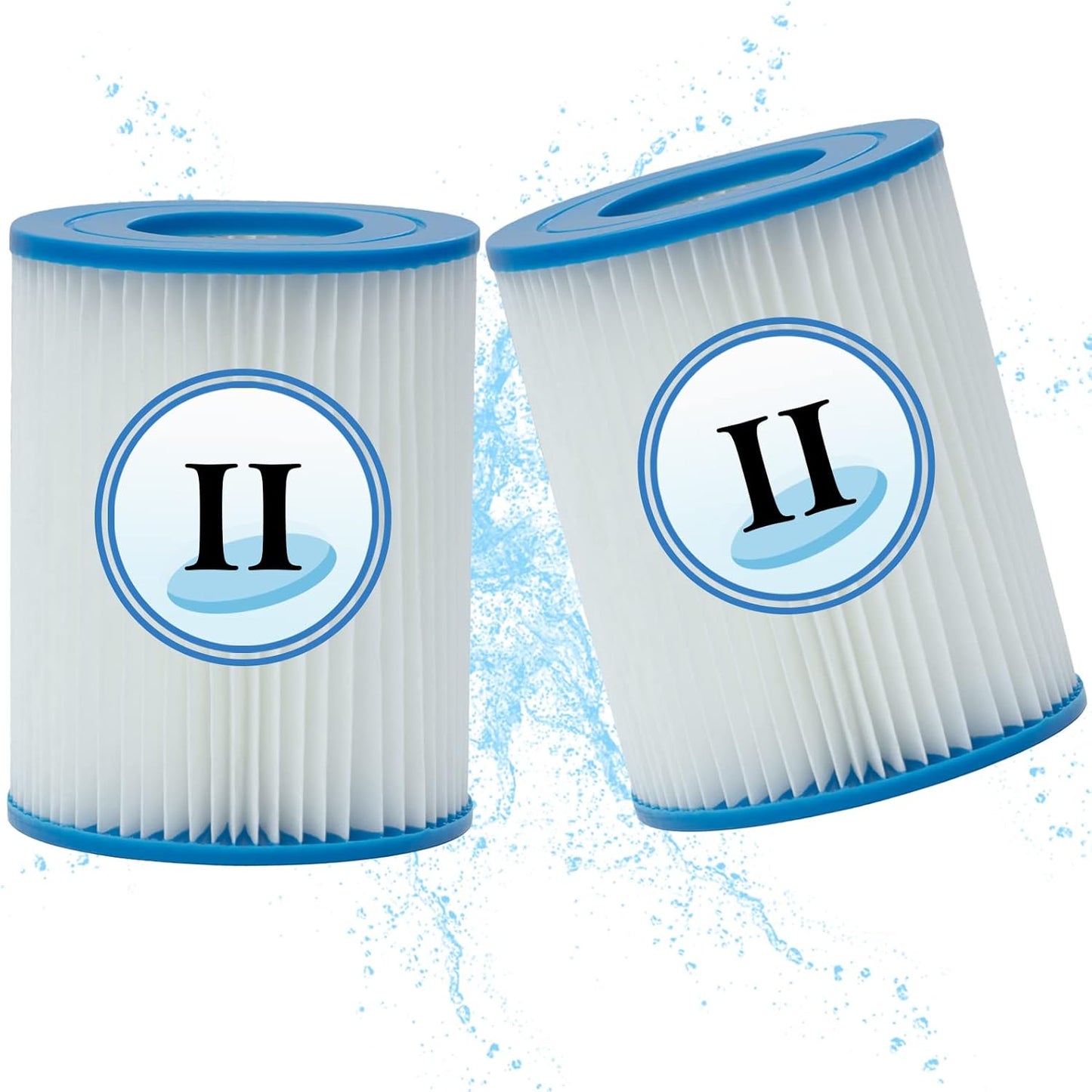 Cartouche de Filtre Piscine - Haute Efficacité - Compatible Bestway Type II