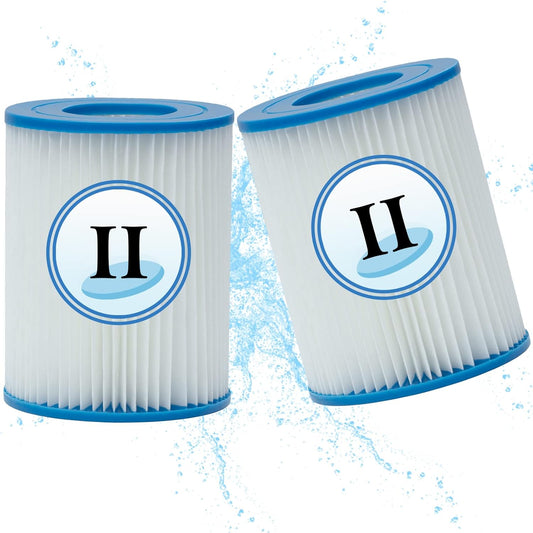 Cartouche de Filtre Piscine - Haute Efficacité - Compatible Bestway Type II