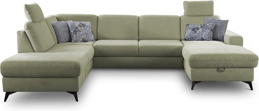 Cavadore - Canapé en U - Design Scandinave - Nettoyage Facile