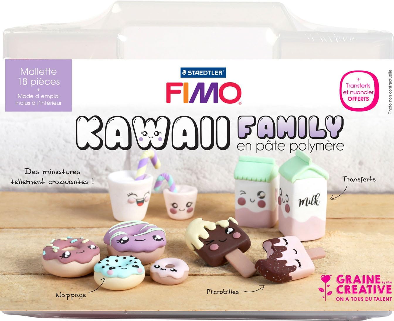 Kit de Figurines Kawaii - 18 Pièces - Créativité pour Enfants
