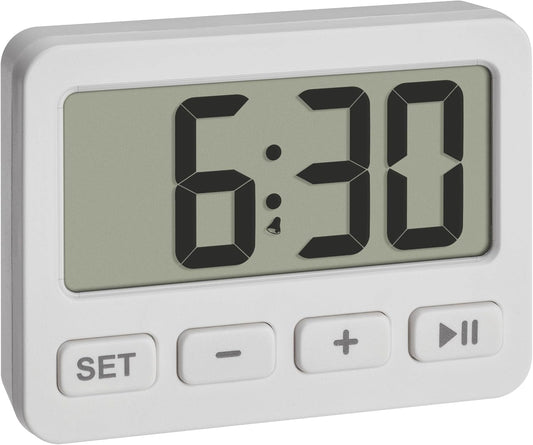Mini Réveil Numérique - Alarme et Chronomètre - Compact et Portable
