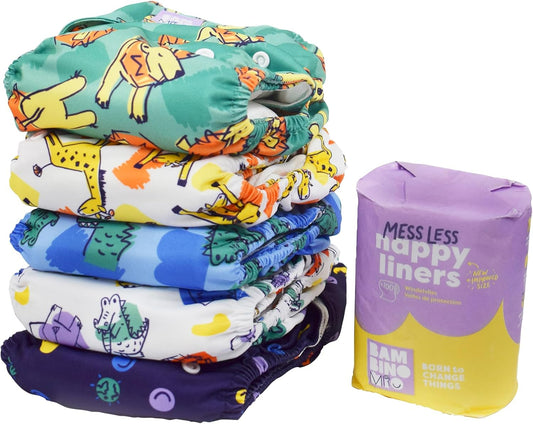 Pack de Couches Lavables - Taille Unique - Résistante aux Fuites