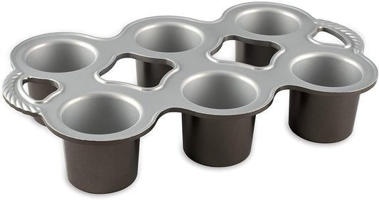 Moule à Popovers - Fonte d'Aluminium Robuste - Revêtement Anti-Adhésif