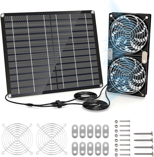 Ventilateur Solaire - Haute Puissance 15W - Étanchéité IP65