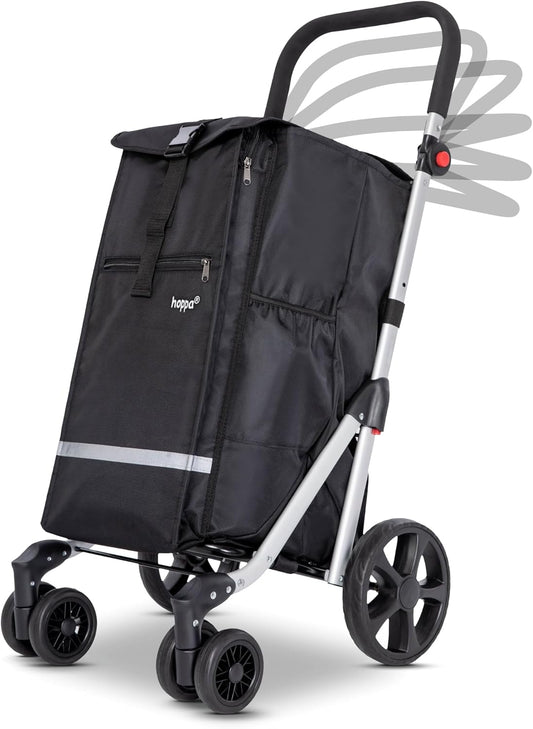Chariot de Courses Léger - 6 Roues Robustes - Capacité 74L