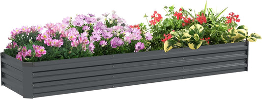 Potager Rectangulaire - Acier Galvanisé - Fond Ouvert