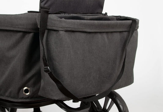 Sac pour Chariot Pliant - Bandoulière Réglable - Anthracite Chiné