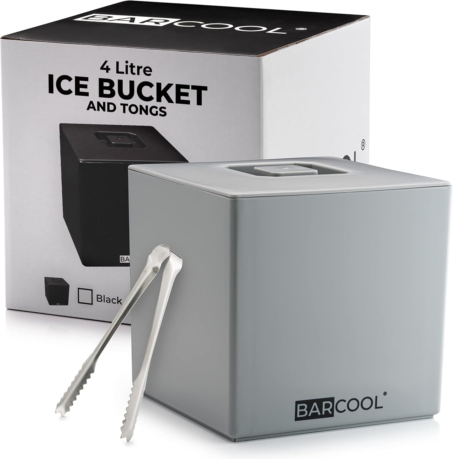 Seau à Glace Isotherme - 4L Double Paroi - Couvercle Hermétique