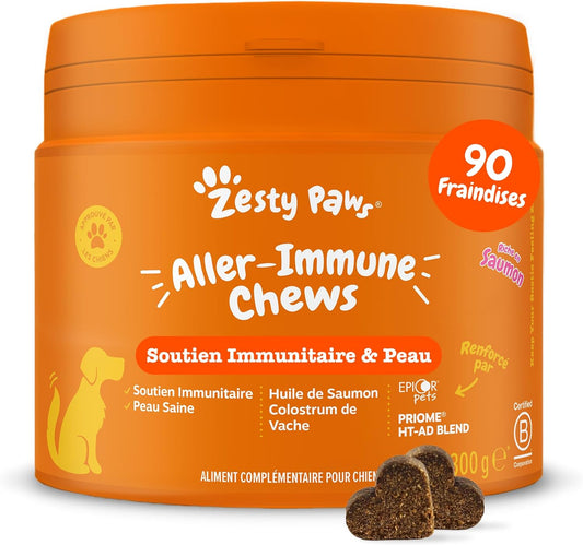 Complément Alimentaire pour Chiens - Soutien Immunitaire - Anti-Démangeaisons