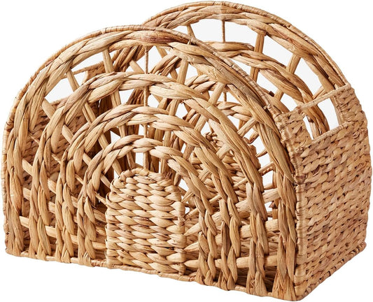 Panier de Rangement - Tressage Artisanal - Deux Poignées de Transport