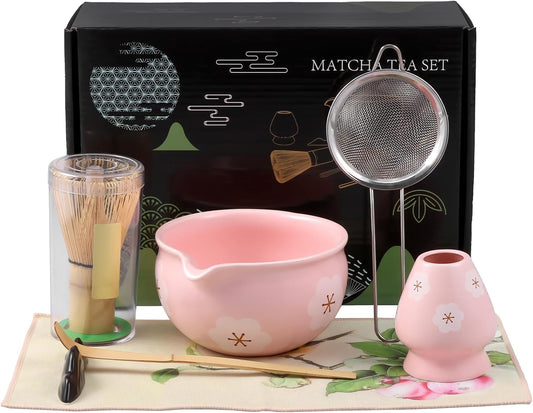 Ensemble de Thé Matcha - Bol en Céramique - Fouet en Bambou