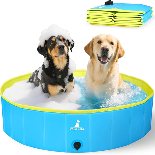 Piscine Pliable pour Chiens - PVC Durable - Antidérapant 120cm