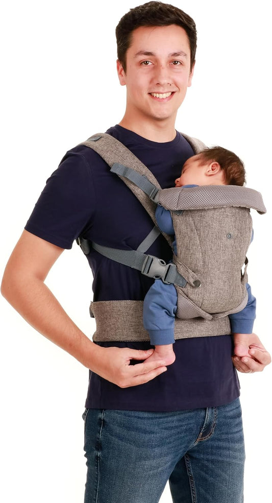 Porte-bébé 4 en 1 - Respirant - Bavoir-Bandana Inclus