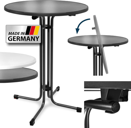 Table Haute Pliante - Résistante à la Chaleur - Certification TÜV SÜD