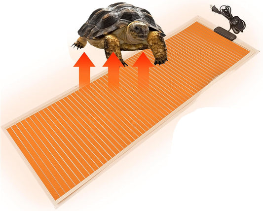 Tapis Chauffant pour Terrarium - Température Réglable - 80x28 cm, 45W