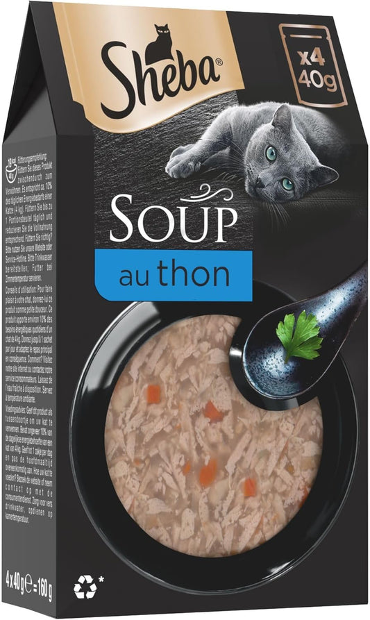 Soupe pour Chat - Filets de Thon - Sachets Fraîcheur 4x40g