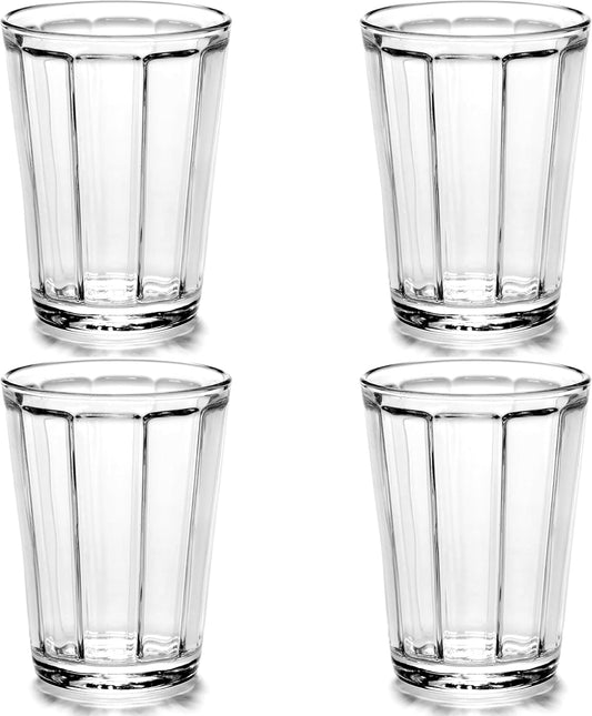 Ensemble de Verres Longdrink - Design Angulaire - Collection Surface