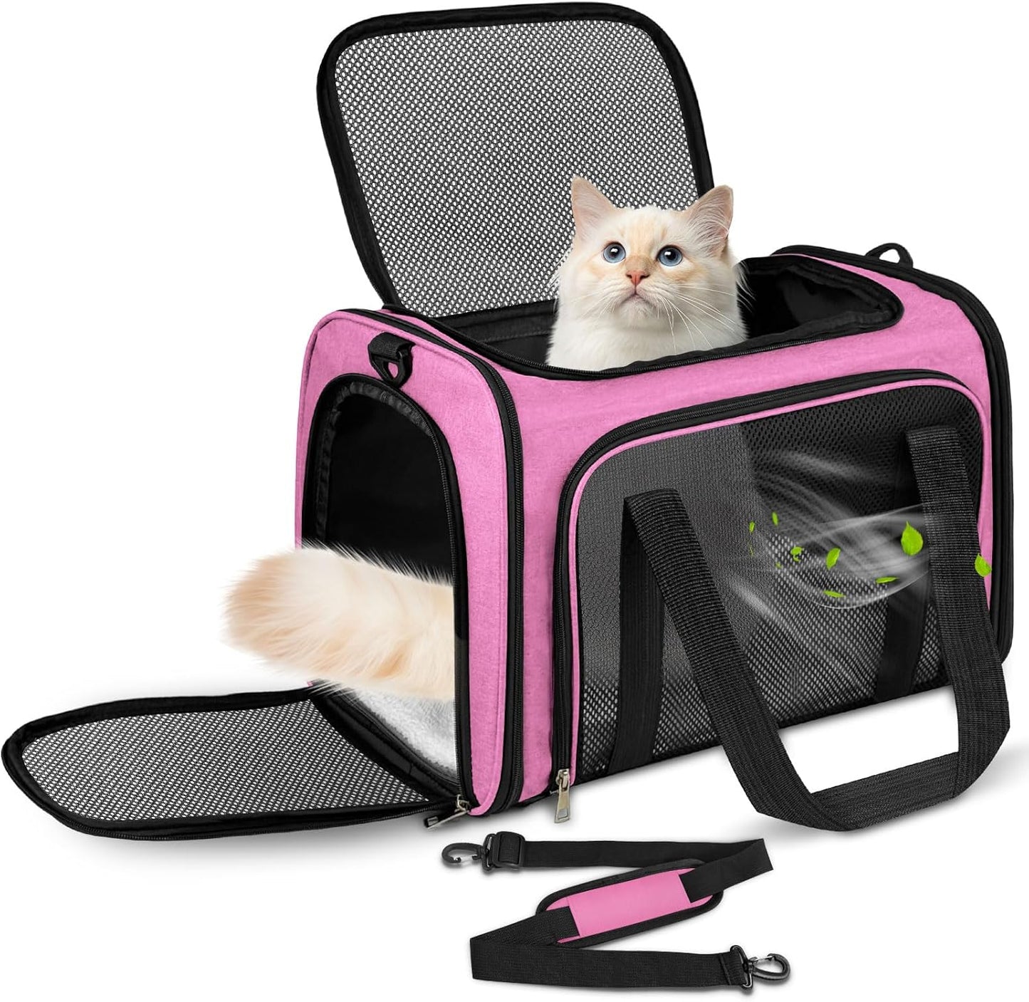 Sac de Transport pour Animaux - Respirant et Pliable - 50x34x34cm