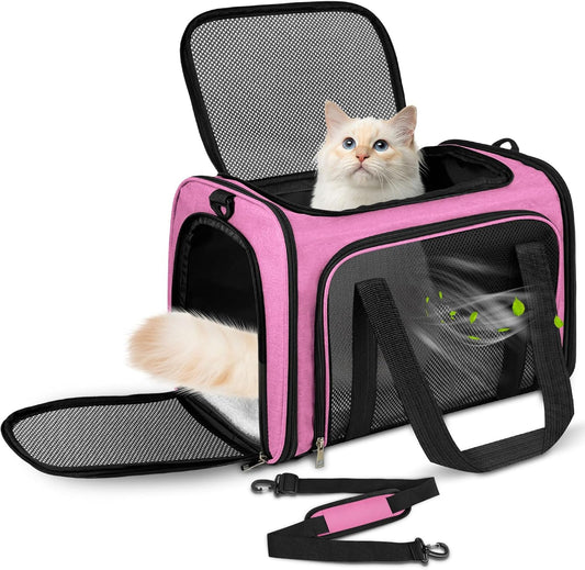 Sac de Transport pour Animaux - Respirant et Pliable - 50x34x34cm