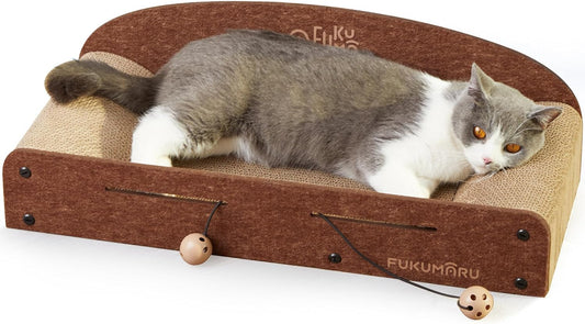 Grattoir pour Chat - Grande Chaise Longue - 2 Griffoirs Réversibles