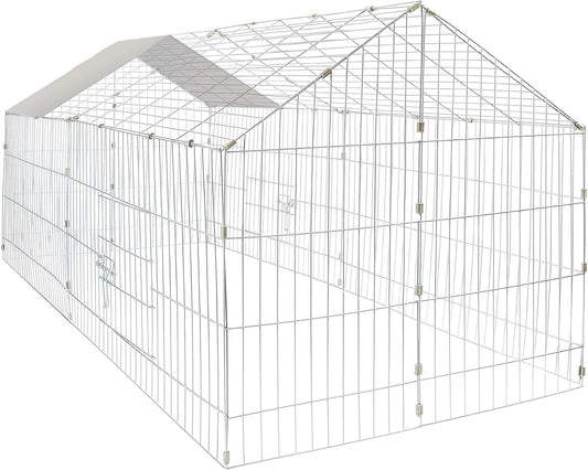 Enclos pour Petits Animaux - Métal Galvanisé - 180 x 75 x 75 cm