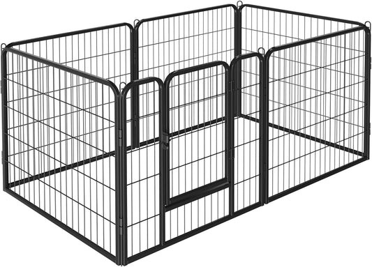 Enclos pour Animaux - Métal Robuste - Forme Modulable