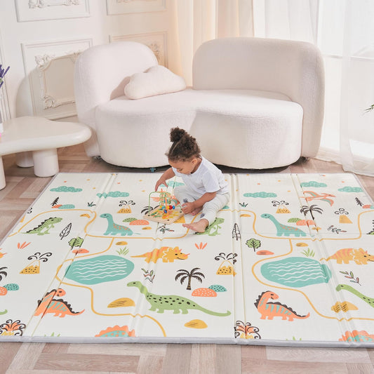 Tapis de Jeu Bébé - Non Toxique - Pliable & Réversible