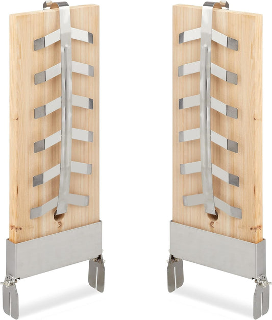 Planches à Saumon XXL - Bois de Sapin - Support Inoxydable