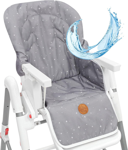 Coussin Chaise Haute Bébé - Fixation Sécurisée - Facile à Nettoyer